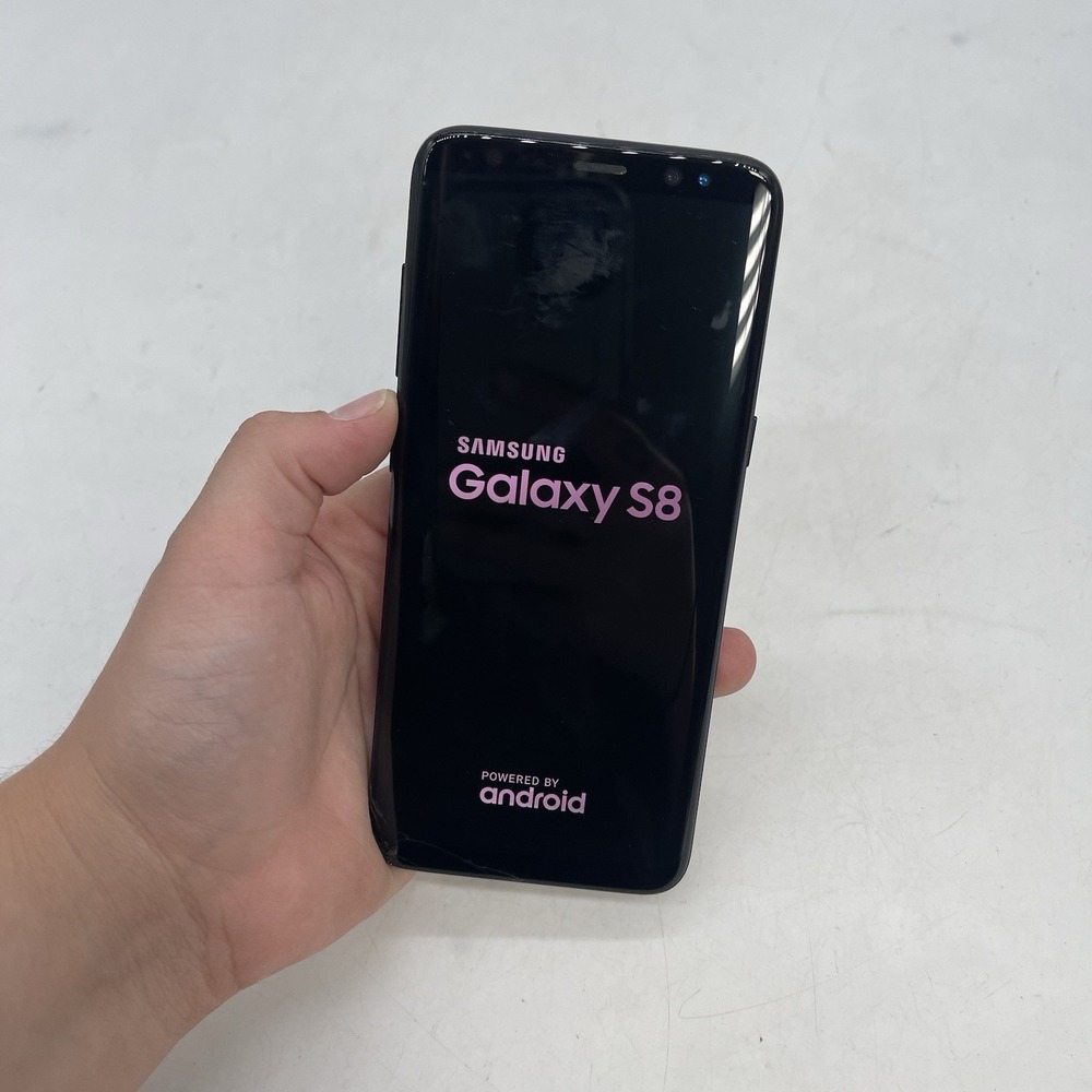 Samsung Galaxy S8 64GB Unlocked SM-G950U1 Midnight Black Turns On Read